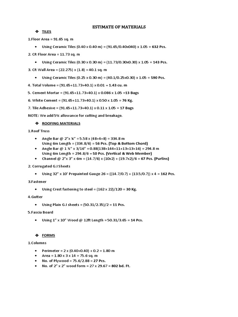 Estimate Continue To Edit PDF Paint Tile