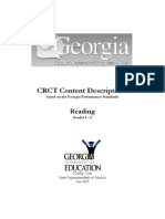 CRCT Content Descriptions: Reading