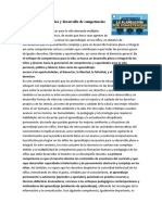 Planeación Didáctica y Desarrollo de Competencias