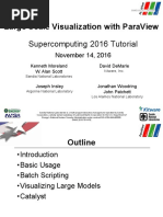 Supercomputing 2016 Tutorial: Large Scale Visualization With Paraview