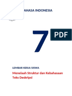 LKS Teks Deskripsi Kelas 7 (PJJ 2020-2021) KD 3.2 Dan 4.2