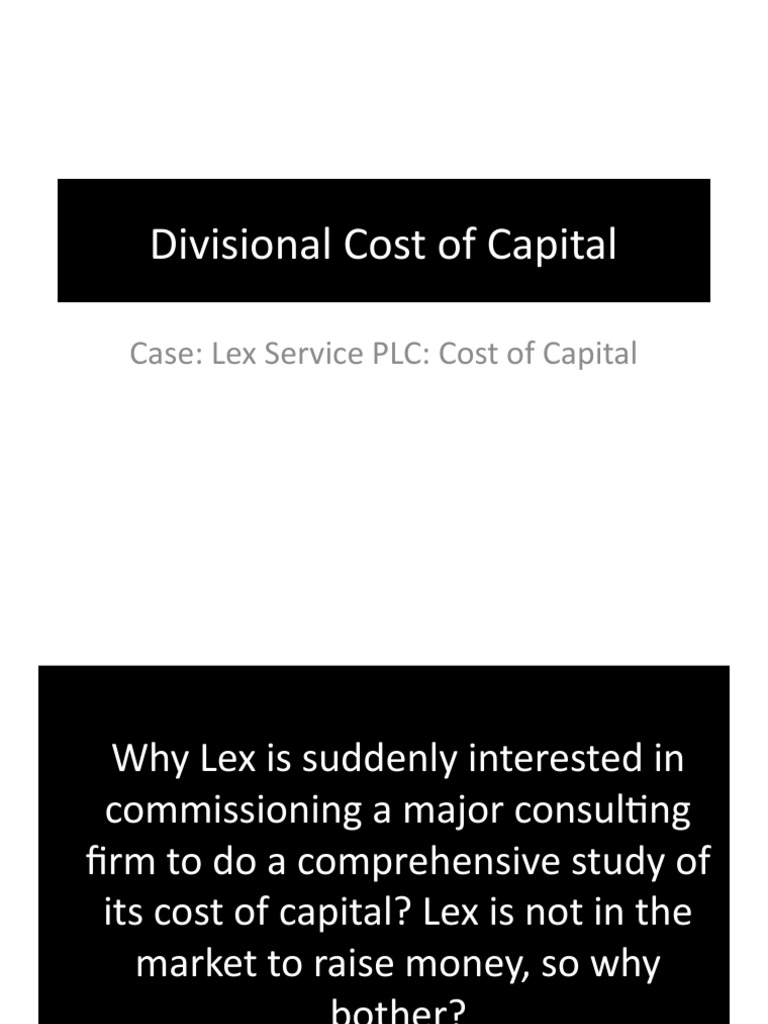 3 Divisional Cost of Capital PDF