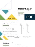 FEM Analysis With Bar Elements - Examples: Finite Elements FIMCM - Naval Engineering Program II 2020