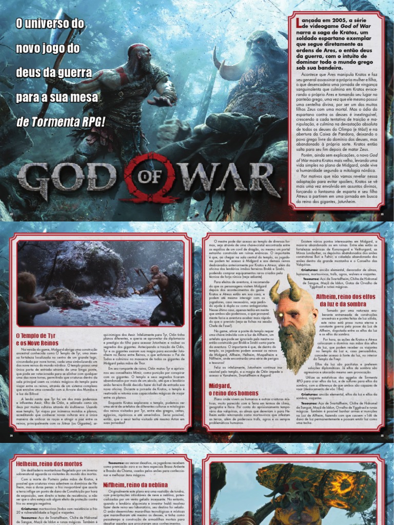Adaptação - God of War | PDF | Mitologia grega | Tumultos