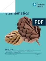 AEA Mathematics: Specification