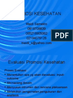 Evaluasi Promosi Kesehatan