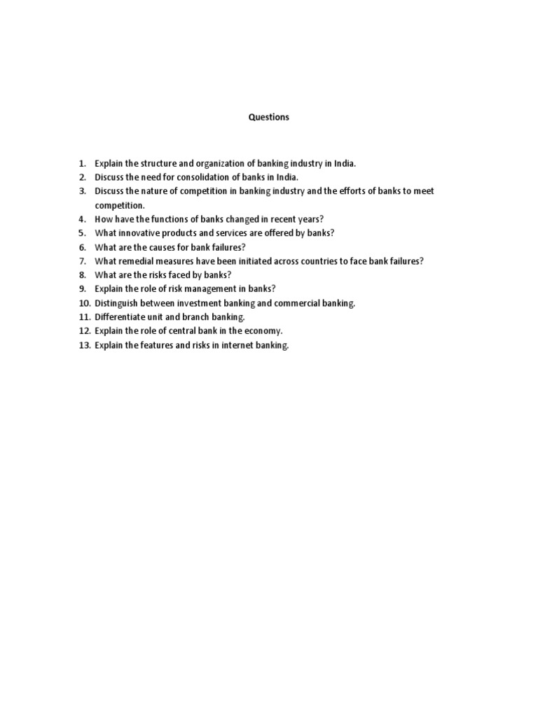 Overview of India's Banking Industry | PDF | Career & Growth | Finance ...
