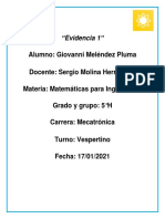 Evidencia 1 - Giovanni Melendez Pluma, 5°H.