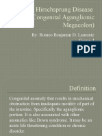 Hirschsprung Disease (Congenital Aganglionic Megacolon) : By: Romeo Benjamin D. Laurente Group 4 BSN-2A