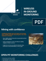 Wireless In-Ground Open Pit Monitoring