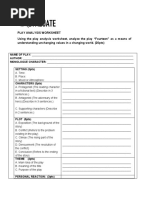 Evaluate Play Analysis Worksheet