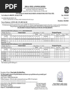 Jindal Stainless Steel MTC 316 Certificate | PDF | Stainless Steel ...