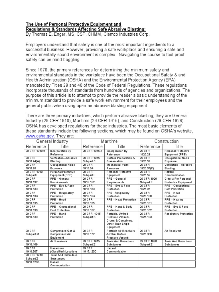 Blasting 2 | PDF | Personal Protective Equipment | Occupational Safety ...