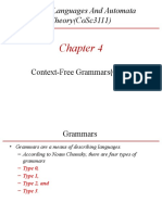 Chapter 4 Context-Free Grammars