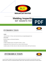 Welding Inspection: NDT Magnetic Test