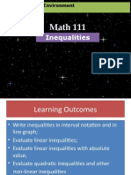 Math 111: Inequalities