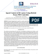 Speed Control of DC Motor Using Hybrid Fuzzy-PID Controller