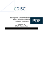 Therapeutic Area Data Standards User Guide For Diabetes: (Provisional)