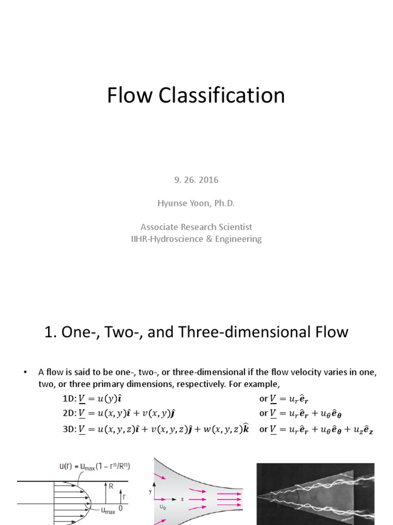 One, Two, and Three-Dimensional Flow | PDF | Fluid Dynamics | Boundary ...