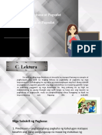 Ika-4 Na Linggo Mga Subskill NG Pagbasa at Pagsulat at Ugnayan Nito