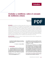 ciudades y metaforas sobre el concepto de resiliencia urbana