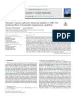 Absorptive Capacity and Green Innovation Adoption in SMEs: The Mediating Effects of Sustainable Organisational Capabilities