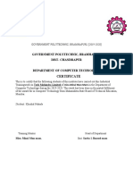 Government Polytechnic, Bramhapuri Dist-Chandrapur: Certificate