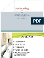 Bed Making: Zarka Wahid Bux Nursing Instructor RN, RM, SRN, Post RN BSCN