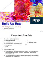 Build Up Rate: BFC 31602 (Contract & Estimation)