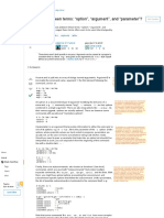 Bash - Difference Between Terms - Option - , - Argument - , and - Parameter - Stack Overflow