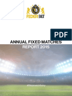 Federbet Annual Fixed Matches Report 2015