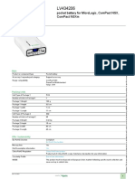 Product Data Sheet: Pocket Battery For Micrologic, Compact NSX, Compact NSXM