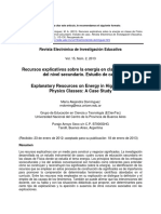 Recursos explicativos sobre la energía en clases de Física del nivel secundario Estudio de caso