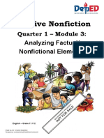 Creative Nonfiction: Quarter 1 - Module 3