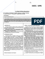 Iadc/ Spe: Iadc SPE 23933 Computerized Kill Sheet For Most Drilling Operations