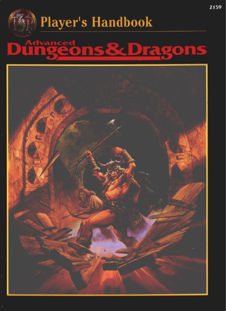 AD&D 2nd Edition Core Rulebook Player's Handbook D20 System
