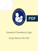 Invitación Ceremonia de Transmisión de Mando - Sociedad Peruana de Pediatría