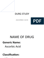 Durg Study: Ascorbic Acid