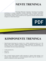 Komponente Treninga