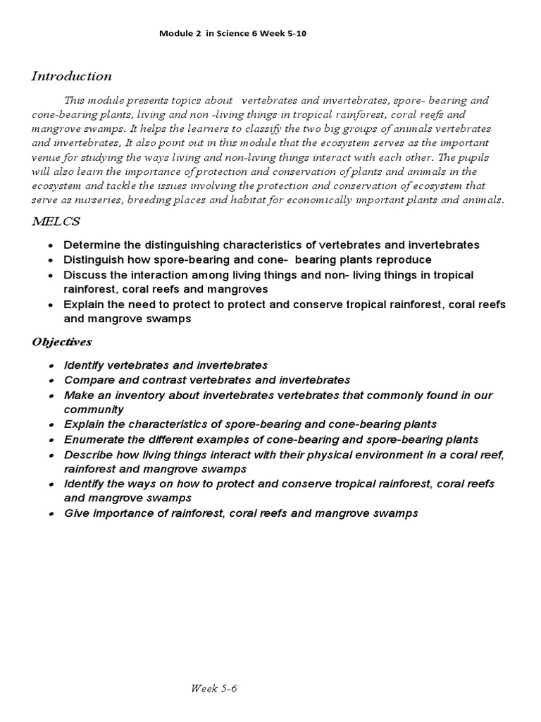 Exploring Ecosystems and Classifying Organisms: A Science Module on