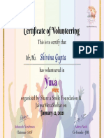 Yu Vas Am Vad Volunteer
