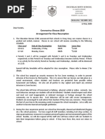 SN-2005-103 Coronavirus Disease 2019 - Arrangement For Class Resumption