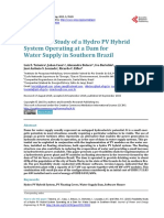Feasibility Study of A Hydro PV Hybrid System Oper