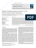 Application of Evolutionary Operation To The Minimum Cost Design of Continuos Prestressed Concrete Bridge Structure