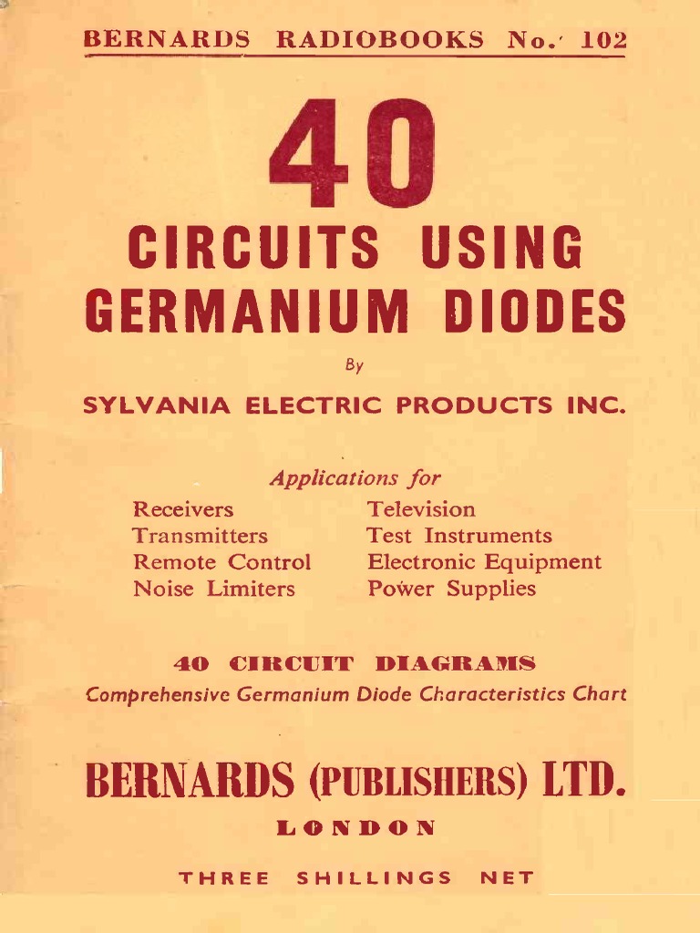 Bernards BP102 40 Germanium Diodes PDF Detector (Radio) Amplifier