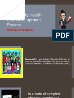 Community Health Care Development Process -Definition