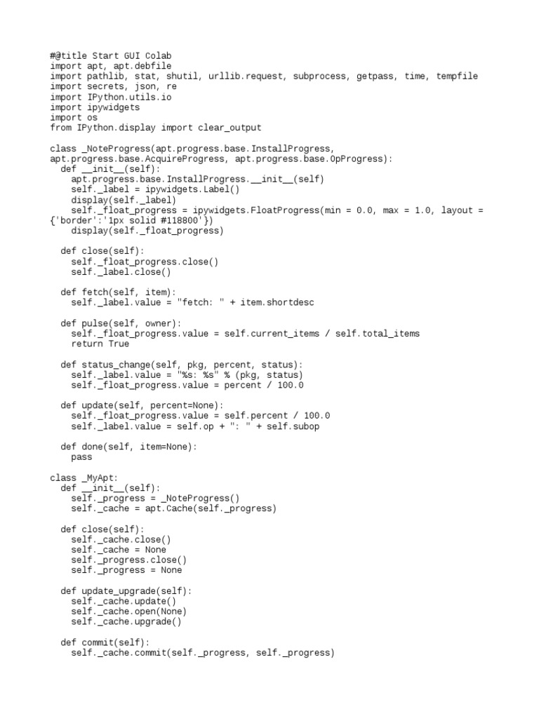 GUI Setup for Colab with VNC | PDF | Operating System Families ...