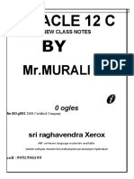 New Oracle 12C Murali Sir Printed