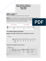 Clase Entrenamiento Auditivo II (UNIDAD I)