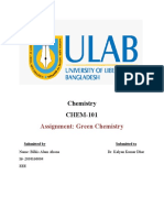CHEM - 101 - Assignment - Bilkis Alam